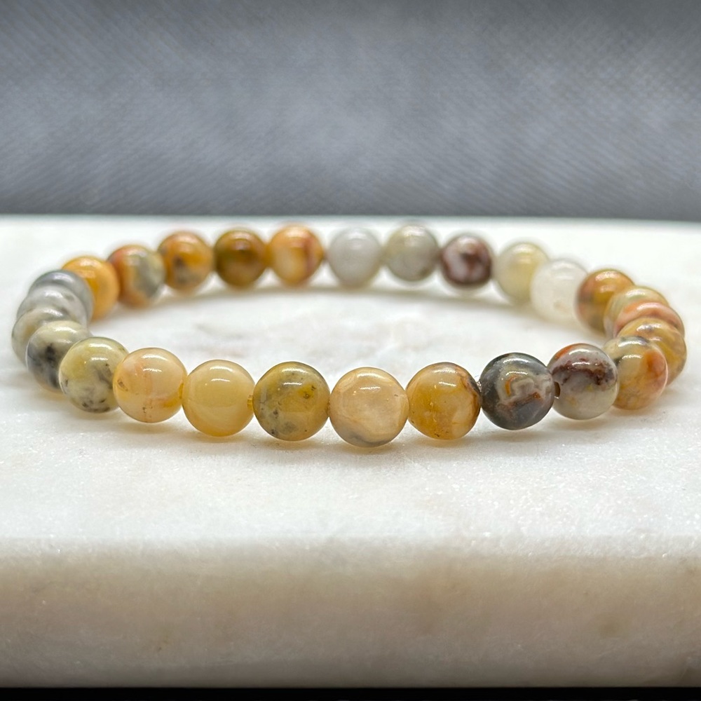 Crazy Lace Agate Healing Crystal Bracelet